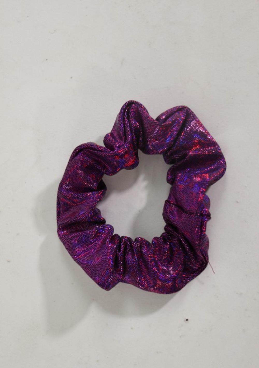 Élastique à cheveux effet mouillé Aubergine