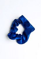 Élastique à cheveux bleu marine wetlook HW002