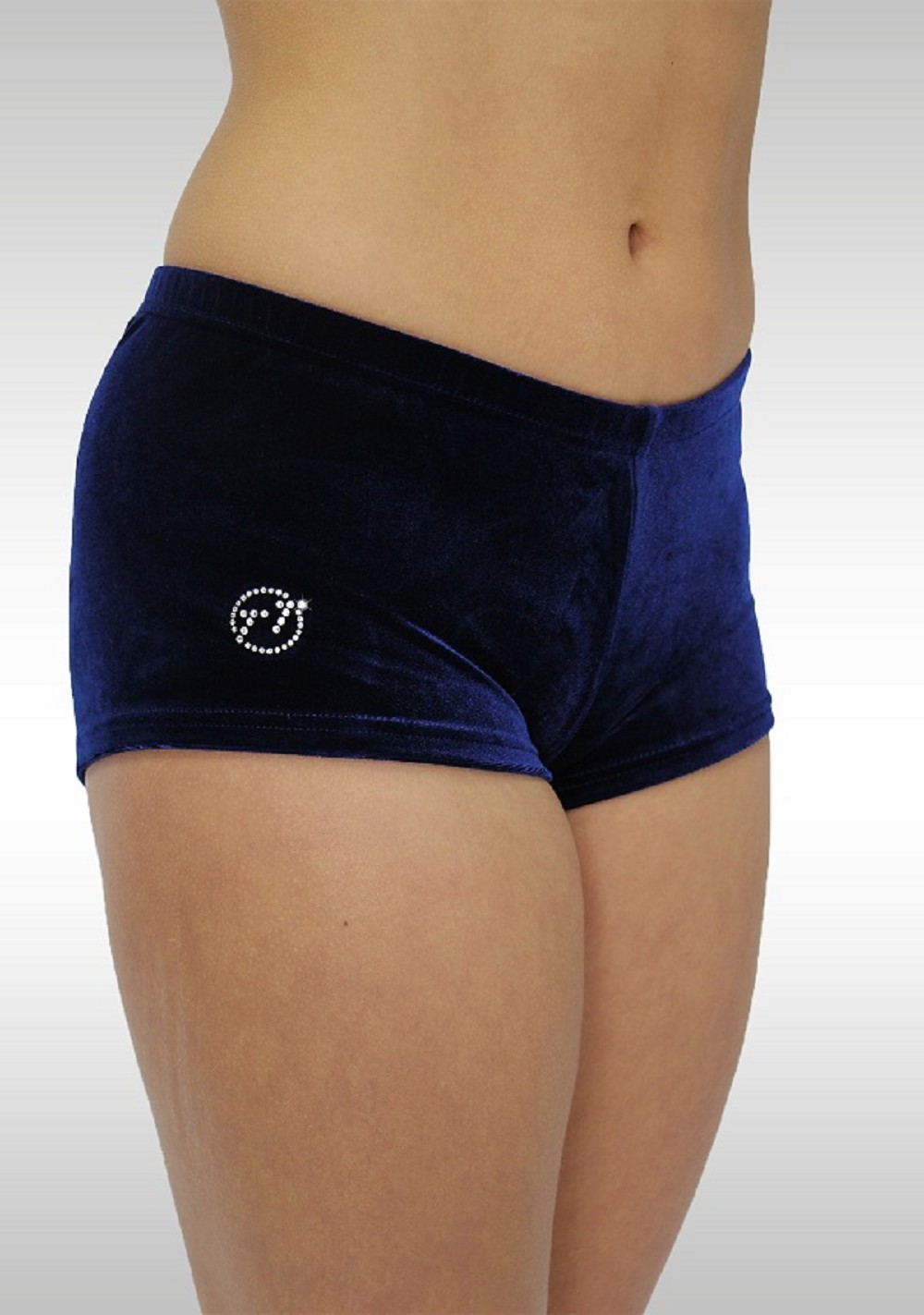 Collant gymnastique velours lisse marine K758ma