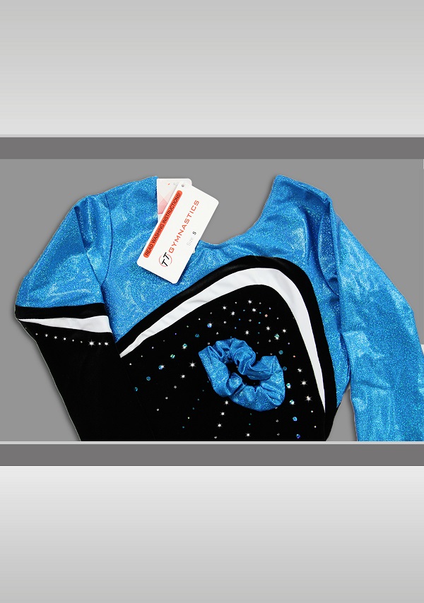 Justaucorps K783 noir/ turquoise