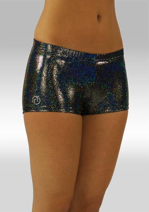 Hotpants zwart wetlook